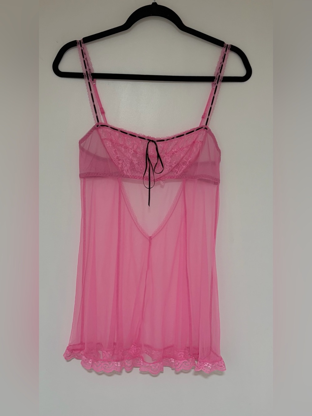 Victoria’s Secret Vintage Y2K Pink Lace Nightie Dress Size Small NWOT